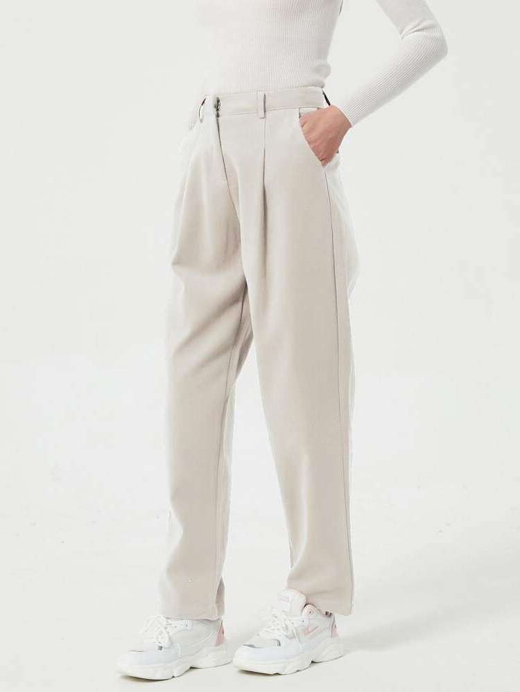  Regular Fit Long Women Suit Pants 3964