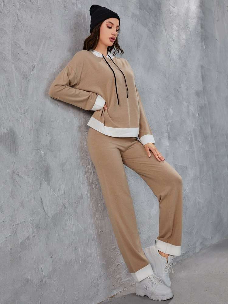 Long Sleeve Casual Drawstring Women Clothing 2286