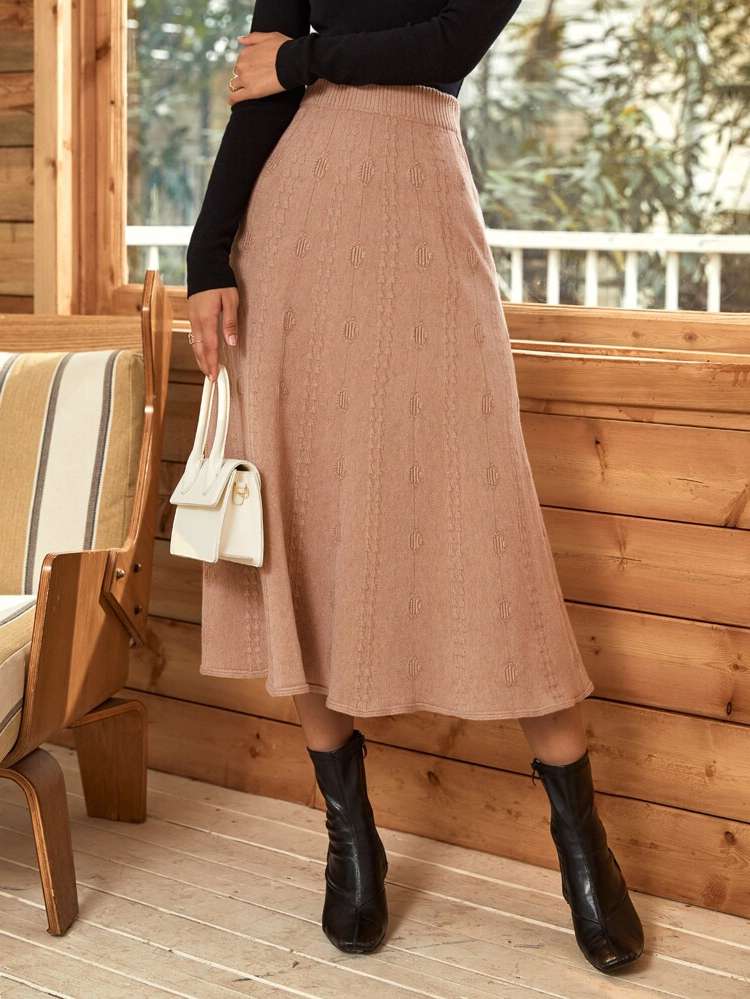 Elegant  Plain Women Knitwear 3144