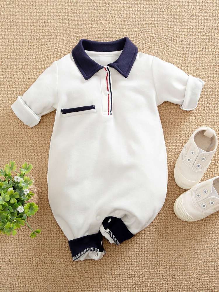  Long Button Polo Baby  Mom 7257