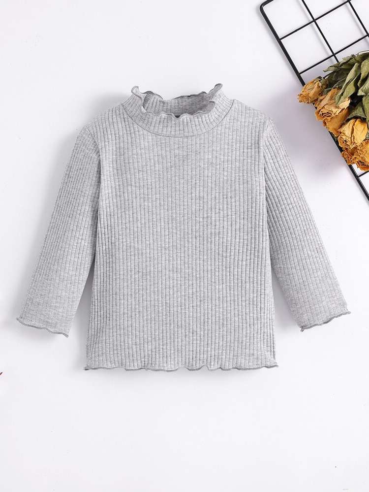 Light Grey  Plain Baby Tops 4065