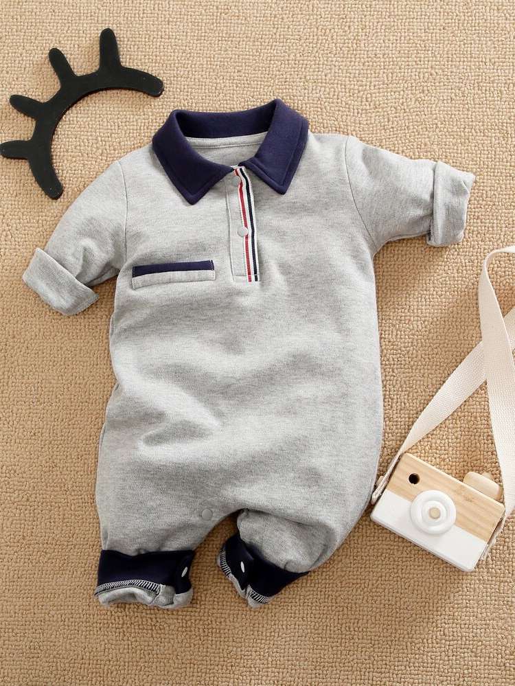  Light Grey Polo Baby Clothing 7738