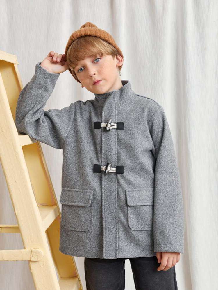 Hooded Long Sleeve Light Grey Boys Clothing 6821