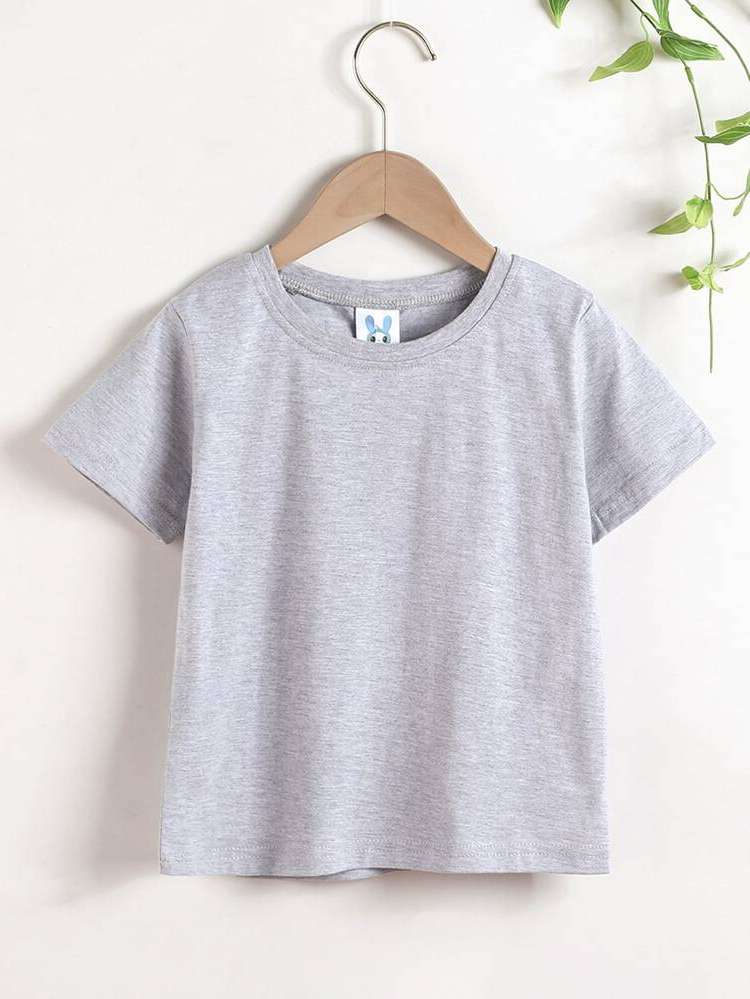 Regular Casual Regular Fit Light Grey Boys T-Shirts 800