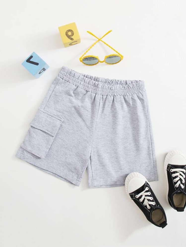  Light Grey Casual Toddler Boys Bottoms 2909