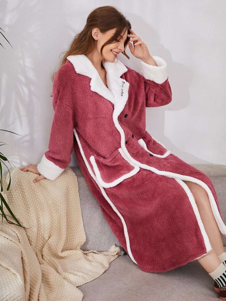   Colorblock Women Robes 4928