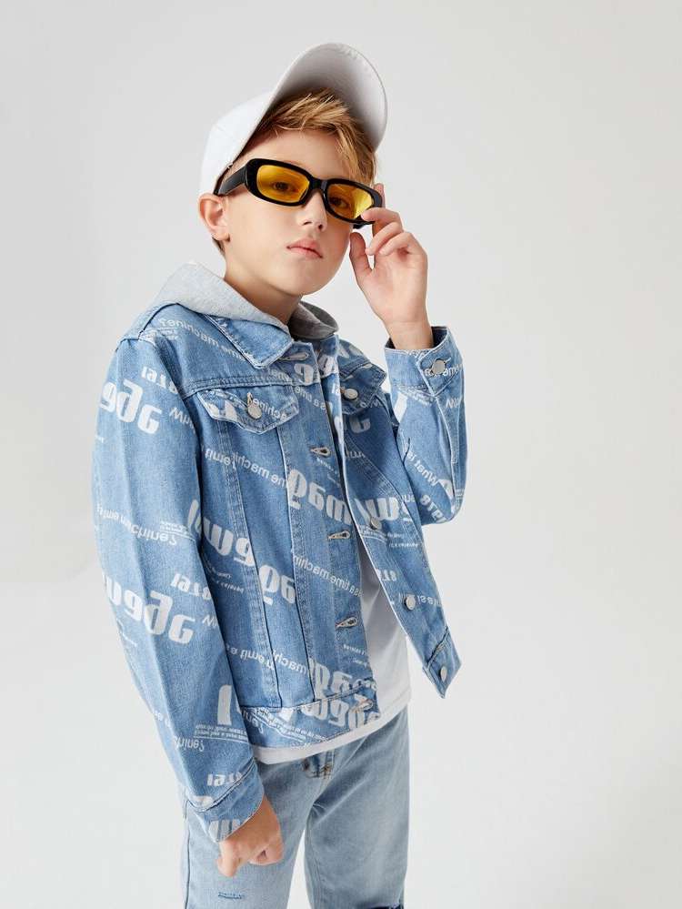  Casual Regular Regular Fit Boys Denim Jackets  Coats 5116