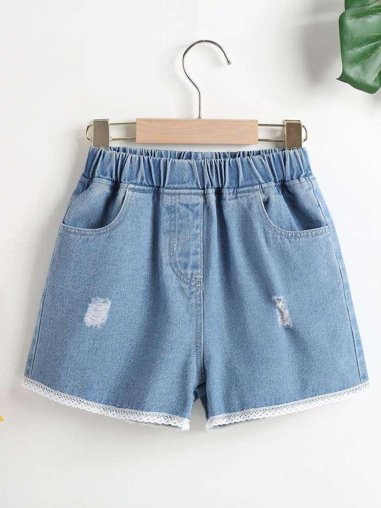   Regular Fit Girls Denim Shorts 2417