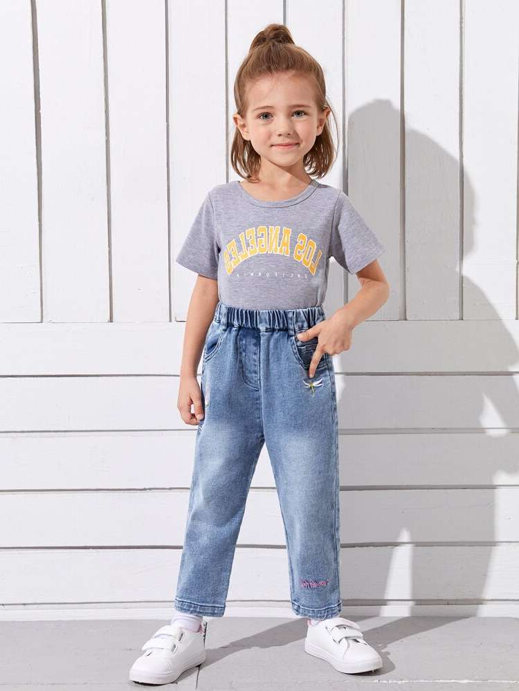   Regular Fit Toddler Girls Denim 1484