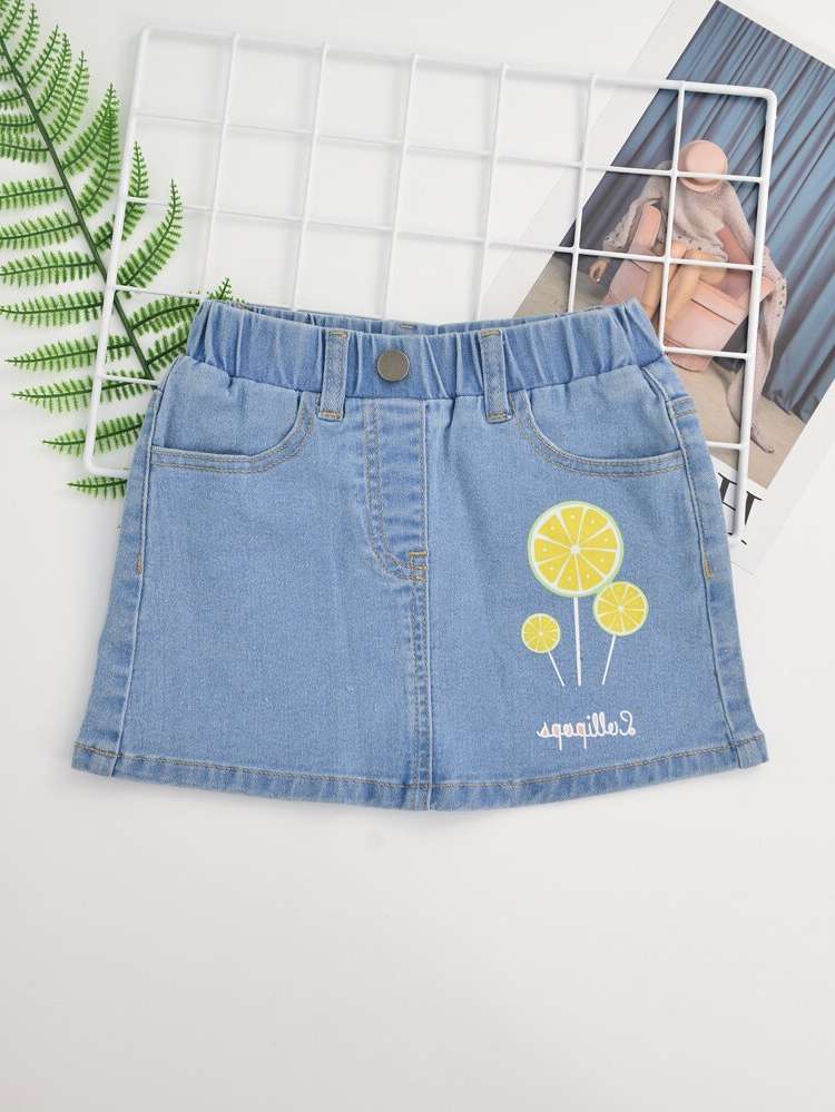 Graphic  Toddler Girls Denim 2455