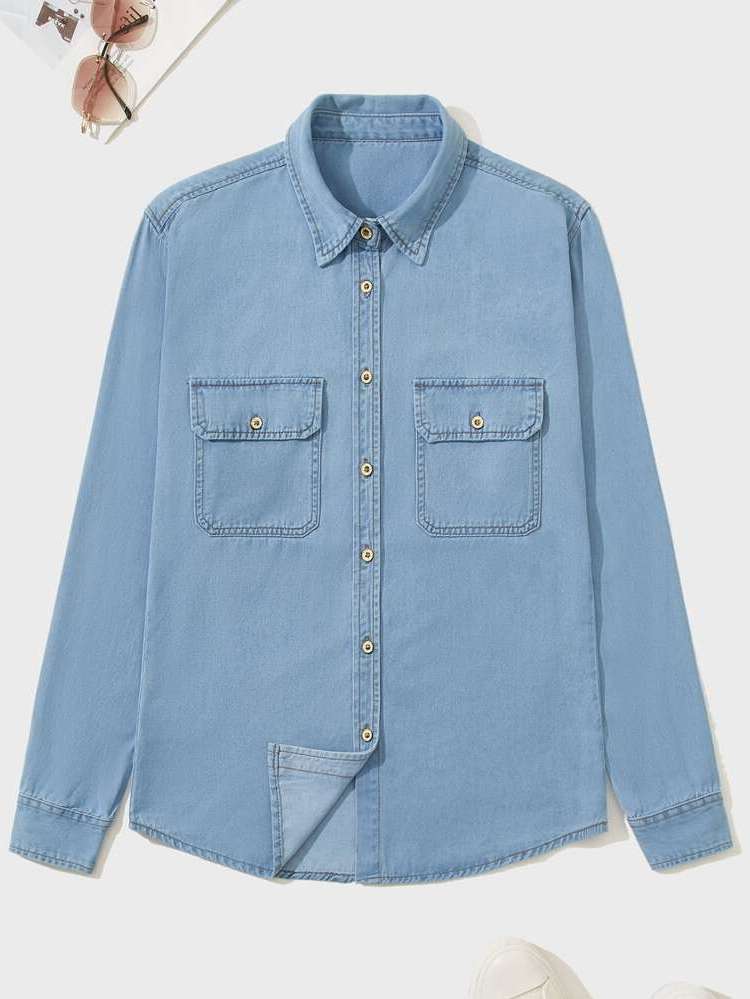  Long Sleeve Collar Men Denim 314