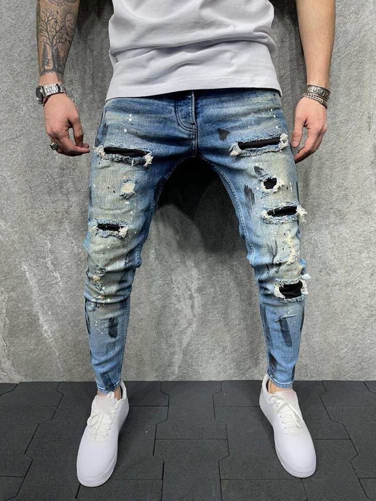  Skinny Light Wash Men Jeans 2980