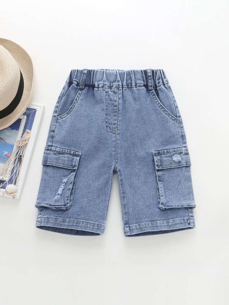  Pocket Toddler Boy Denim Shorts 5488