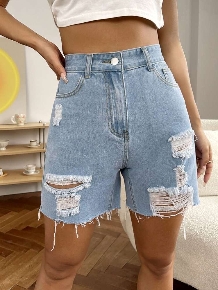  Regular Fit Women Denim Shorts 4773