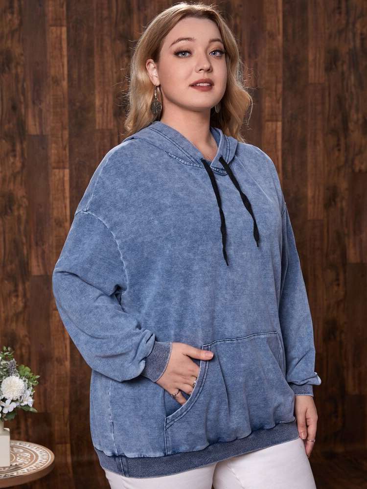  Regular Fit Long Plain Plus Size Denim 5413