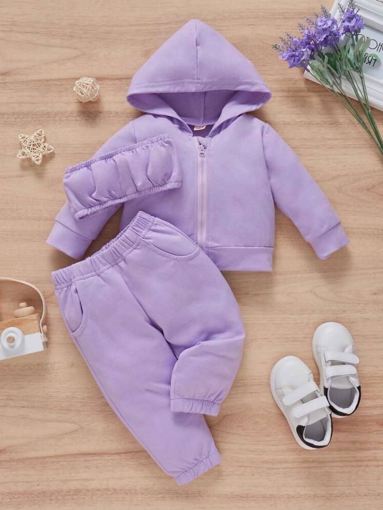 Long Sleeve Plain Baby Sets 8827