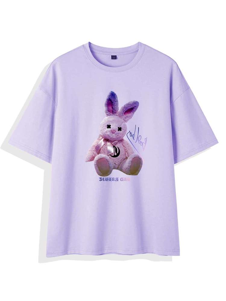 Lilac Purple Letter Men Clothing 4902