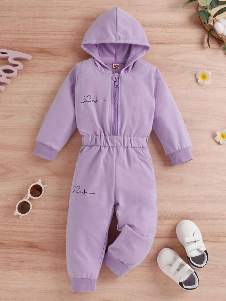  Heart Long Casual Toddler Girl Jumpsuits 947