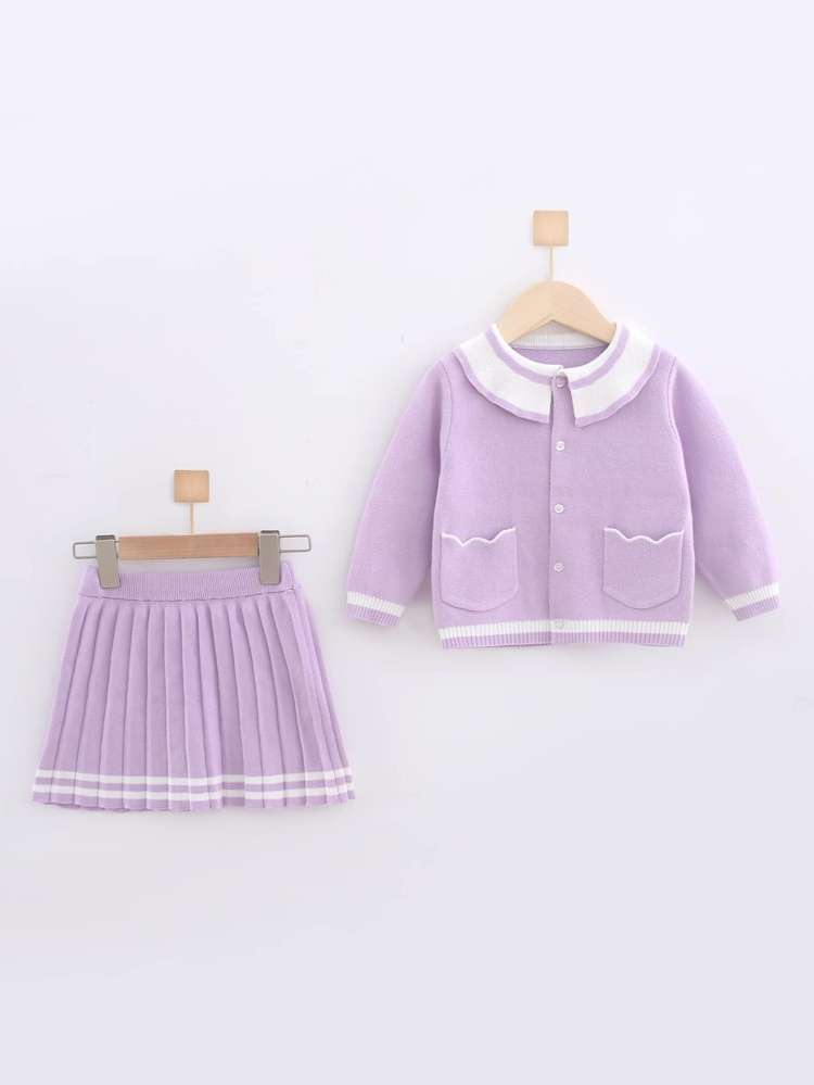  Long Sleeve Lilac Purple Kids Clothing 2818