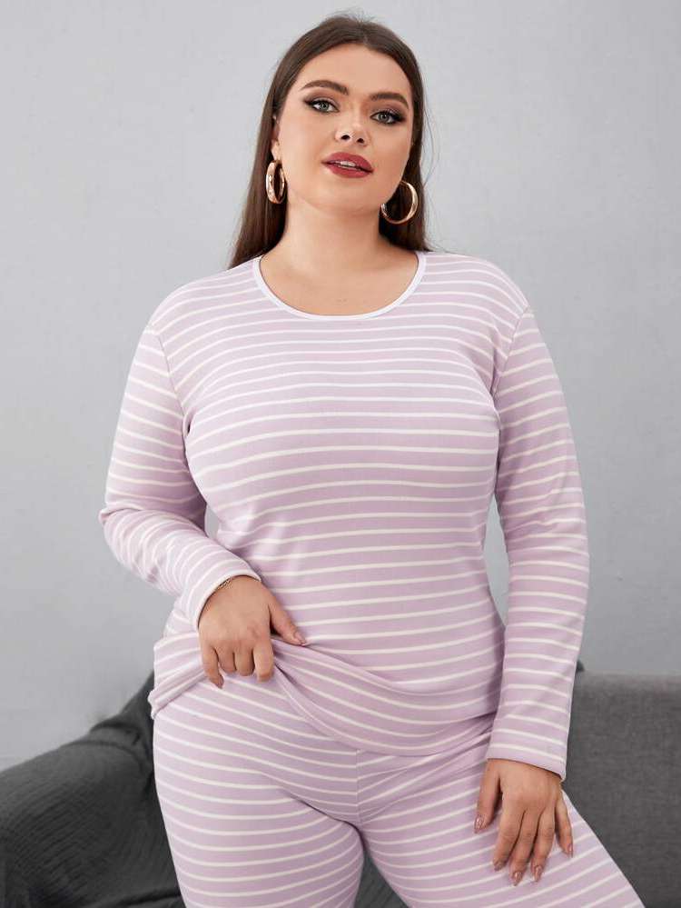 Striped  Underwear  Sleepwear 7794