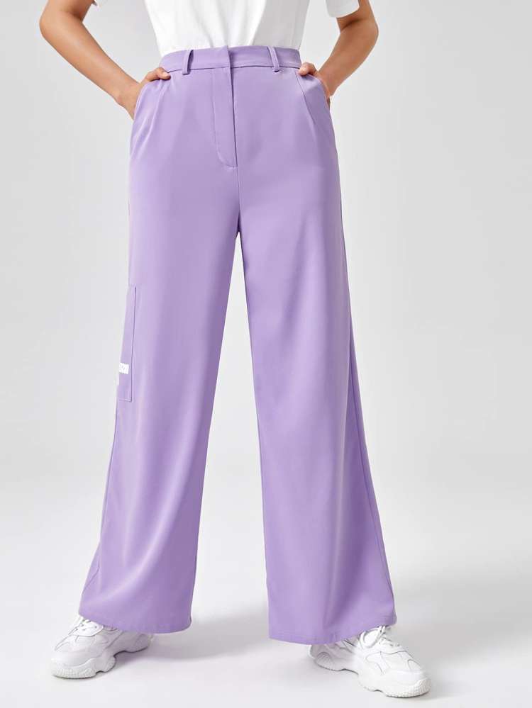 Button Lilac Purple Long Women Suits 3839