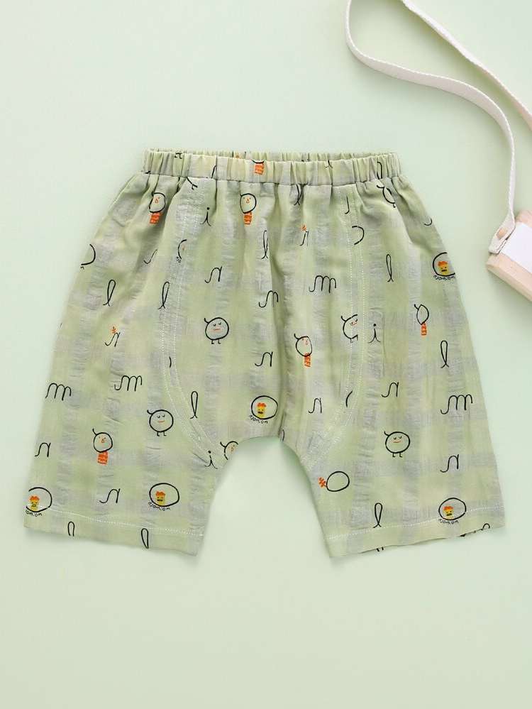 Letter Lime Green Regular Fit Toddler Boys Clothing 2891