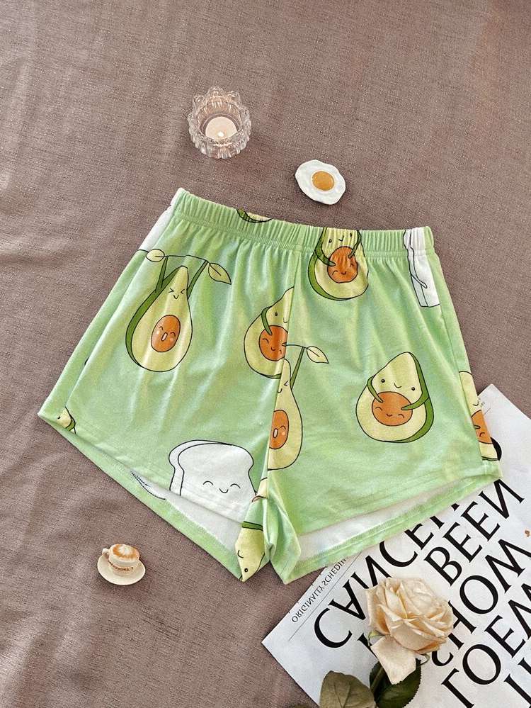  Cartoon Lime Green Underwear  Sleepwear 9440