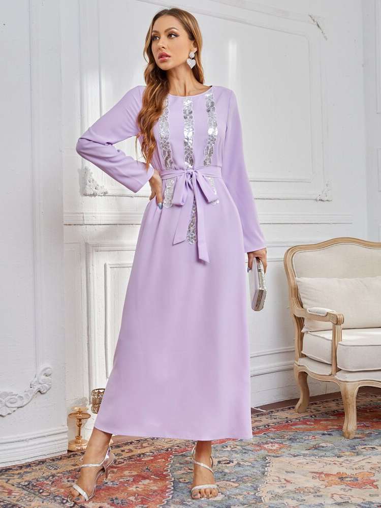  Mauve Purple Elegant Long Sleeve World Apparel 499