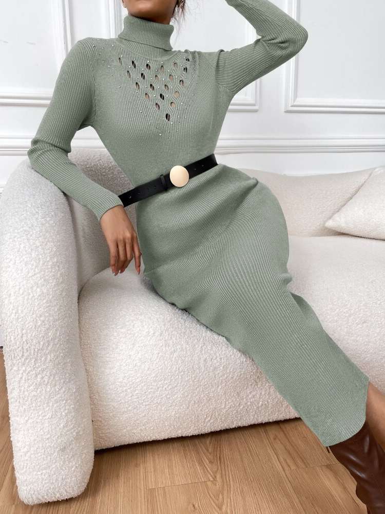 Plain Elegant Long Sleeve Women Clothing 897