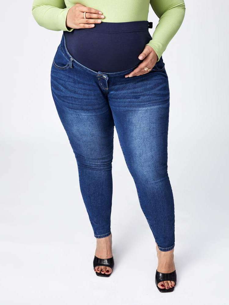   Plain Maternity Denim 8232