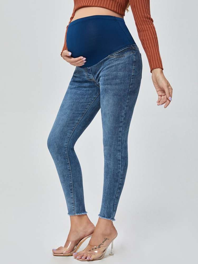  Medium Wash  Maternity Denim 3676