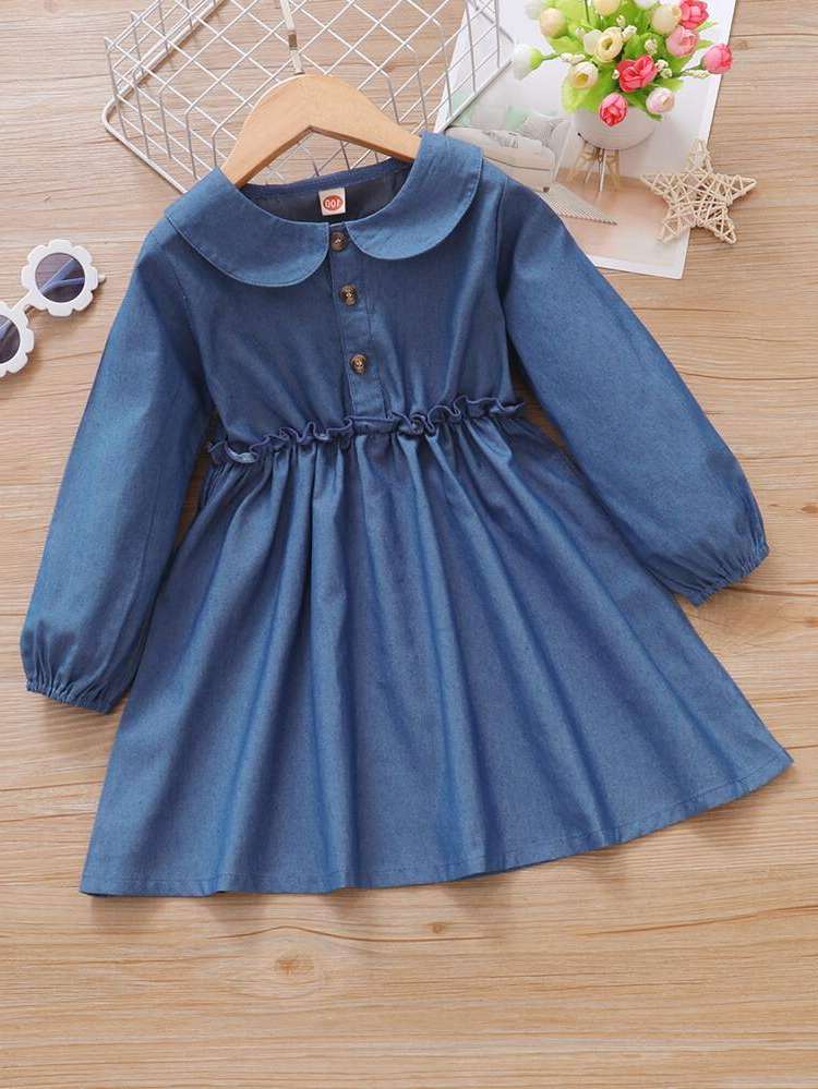  Long Sleeve Regular Fit Toddler Girls Clothing 3976