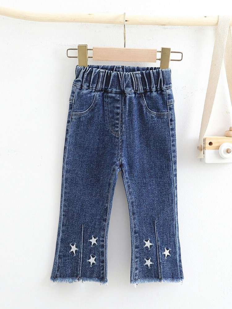 Medium Wash Galaxy Regular Fit Toddler Girls Denim 5183