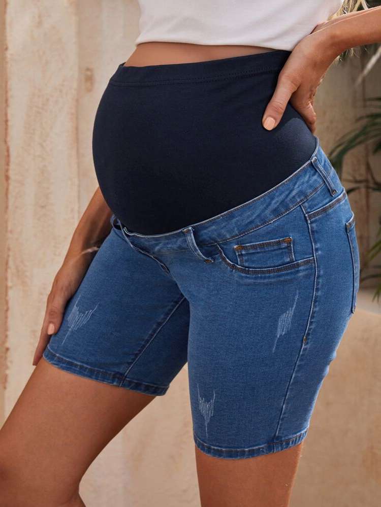  Medium Wash Slim Fit Maternity Denim 332