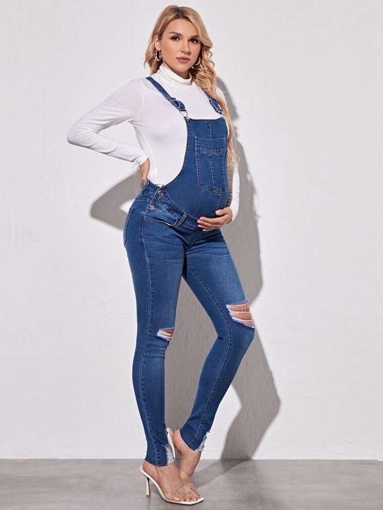  Slim Fit Pocket Plain Maternity 4965