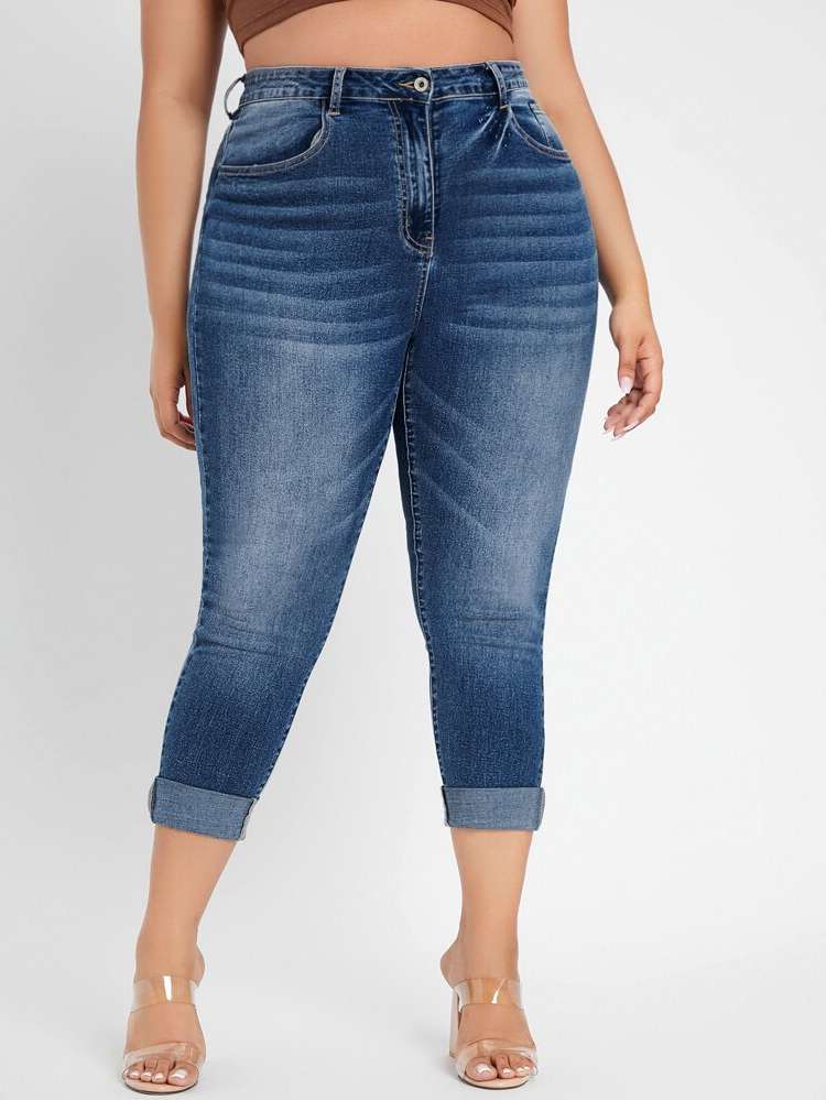   Medium Wash Plus Size Jeans 479