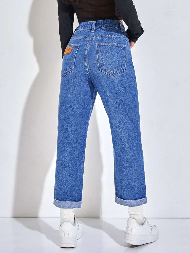  Regular Fit Button Women Denim 6374