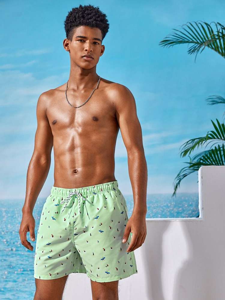  Vacation Mint Green Men Clothing 3592