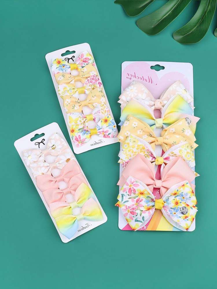  Casual Bow Floral Kids Hair Accessories 435