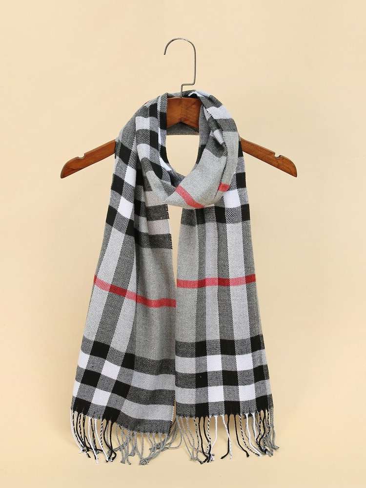  Casual Plaid Men Scarves 438