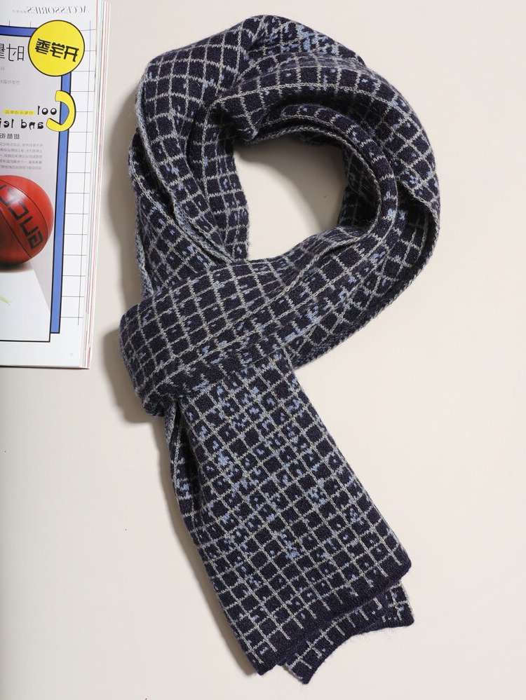  Casual Plaid Men Accessories 8378