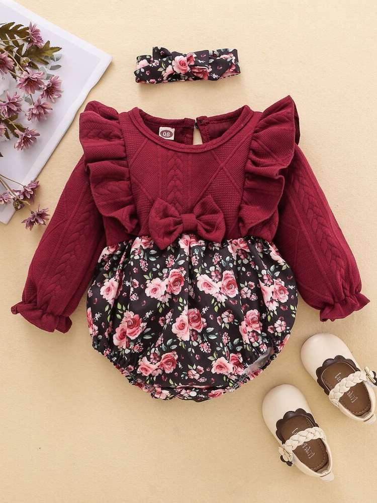  Multicolor Floral Baby Clothing 6119