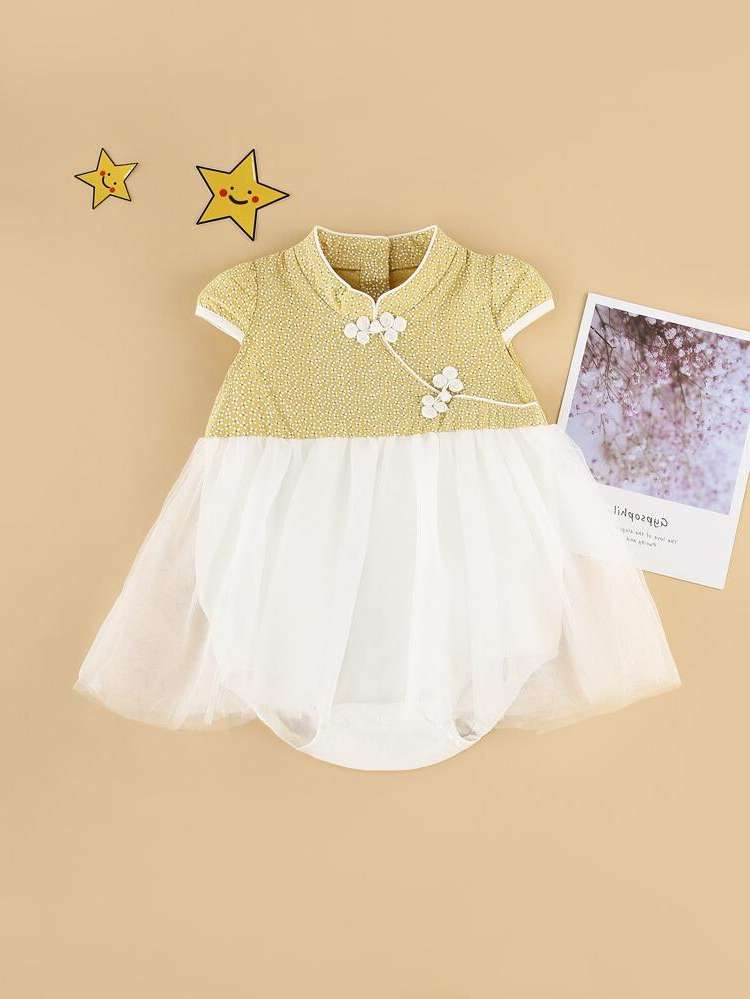 Stand Collar  Baby Bodysuits 5575