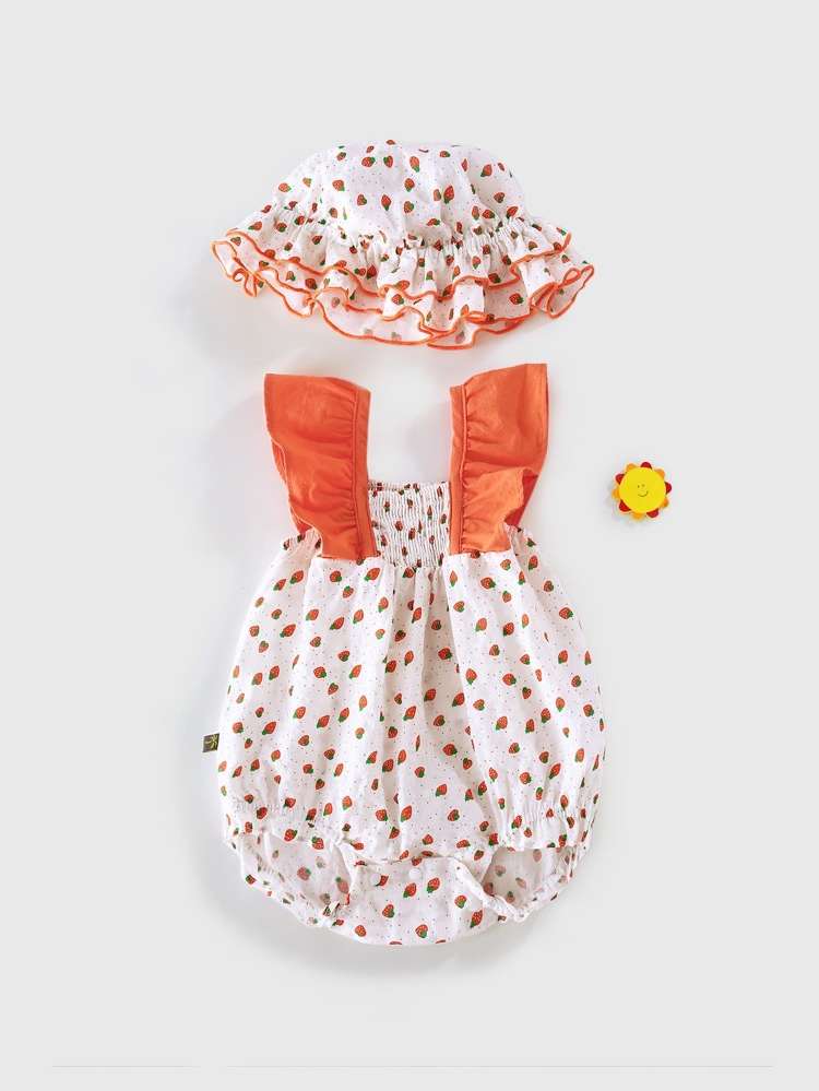  Button Polka Dot Baby Bodysuits 1439