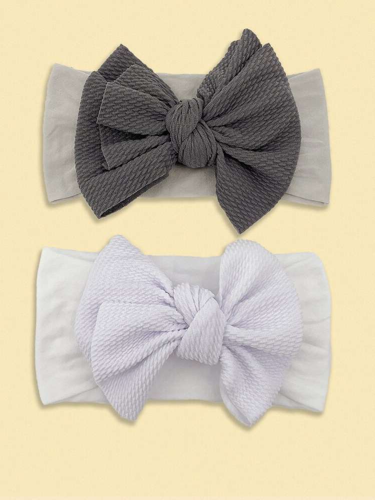 Multicolor Plain Bow Baby  Mom 2493