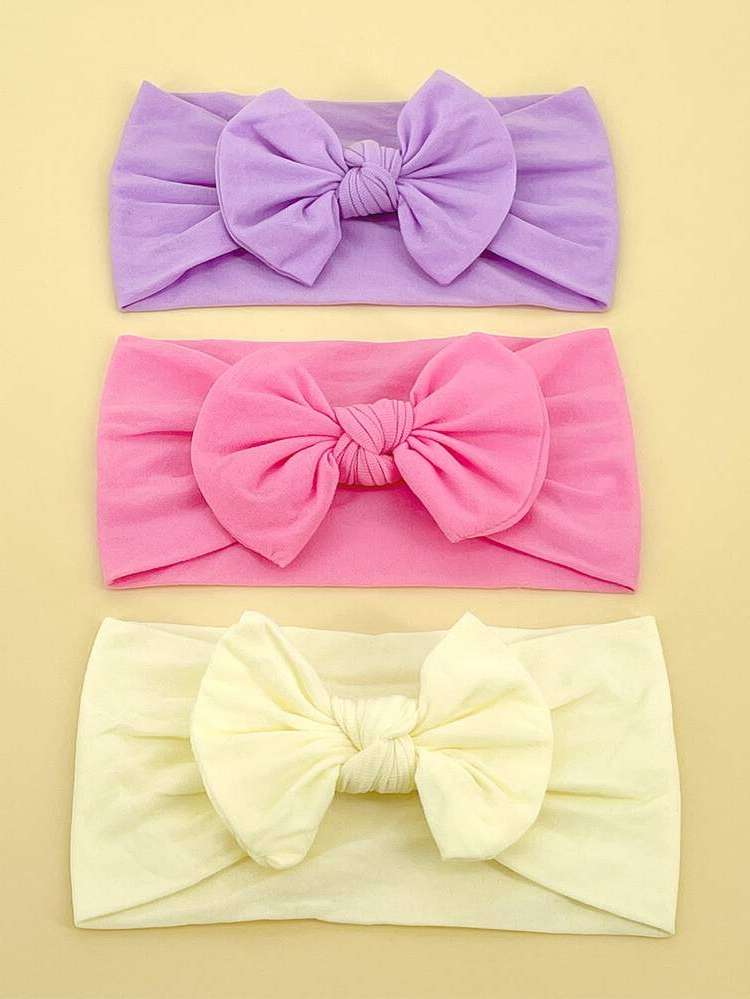 Plain Multicolor Bow Baby  Mom 1261