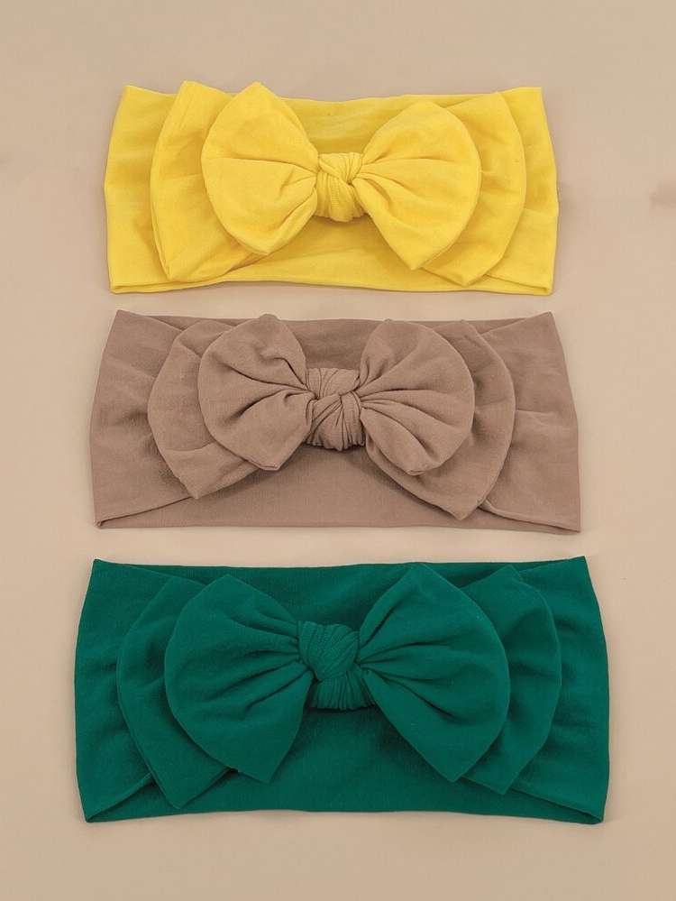  Plain Bow Casual Baby Hair Accessories 3278