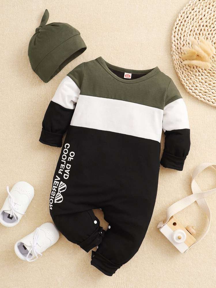 Multicolor Long Sleeve Casual Round Neck Baby  Mom 8392