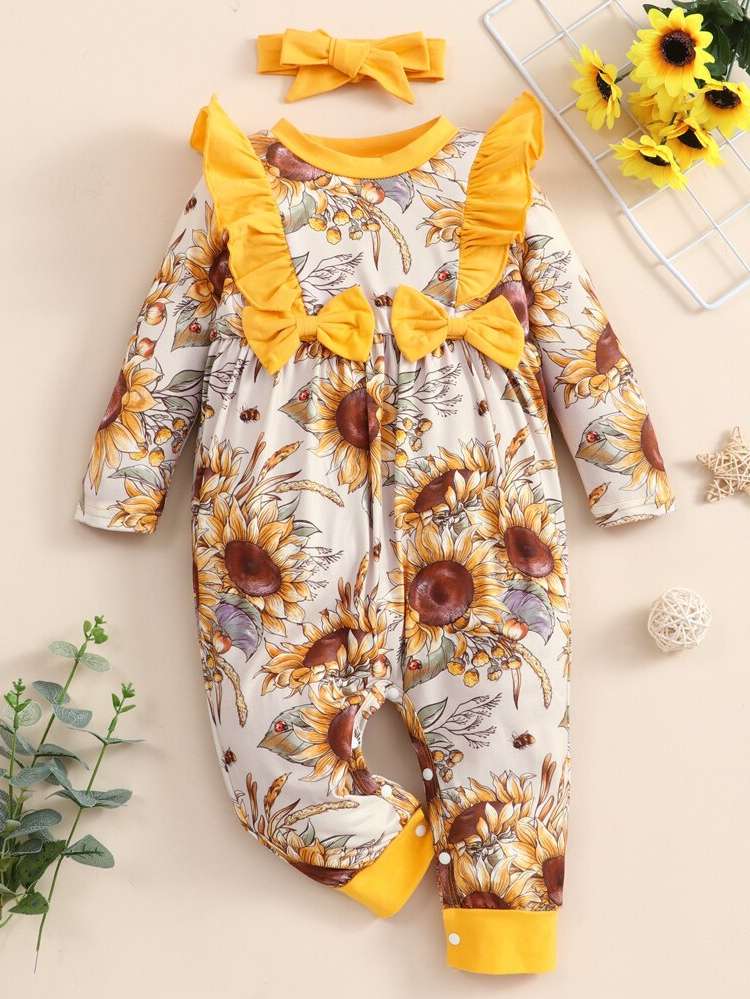  Long Sleeve Multicolor Cute Baby Clothing 8051