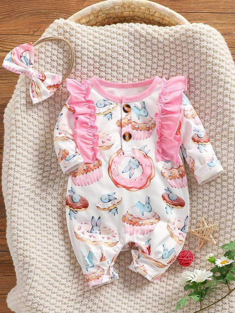  Multicolor Ruffle Baby  Mom 8829